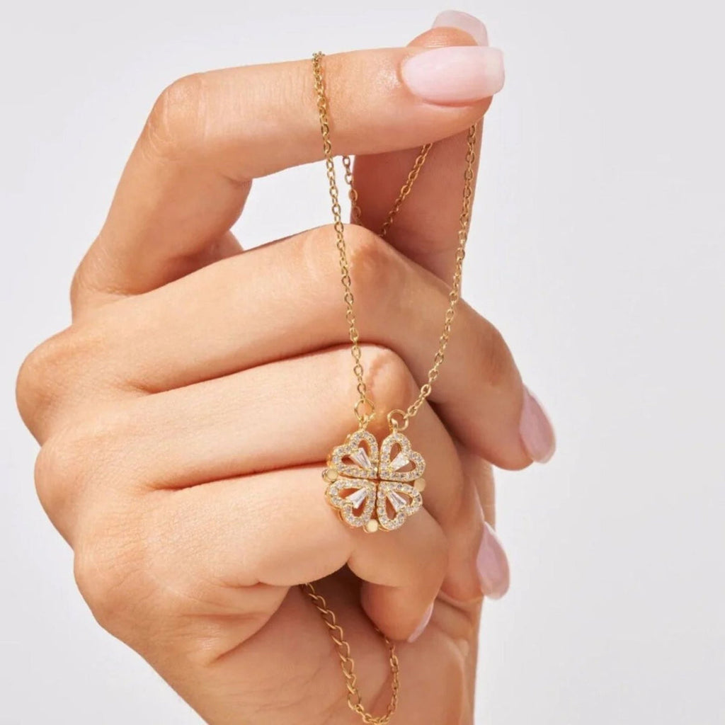 Collier Cœurs Doré