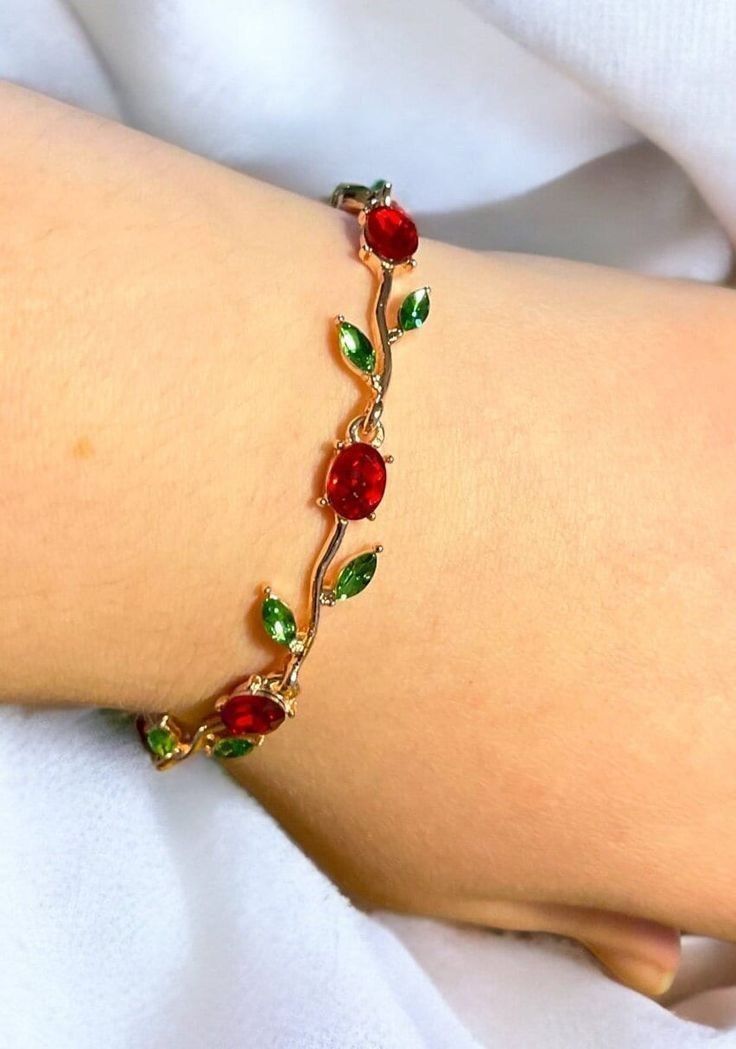 Bracelet joaillerie Émeraude & Zircon