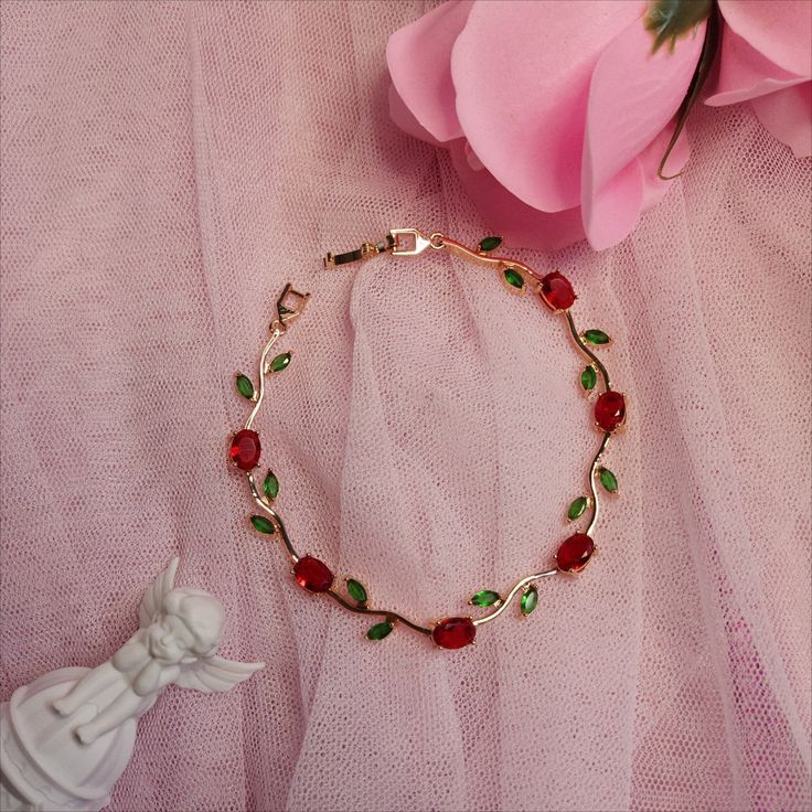 Bracelet joaillerie Émeraude & Zircon