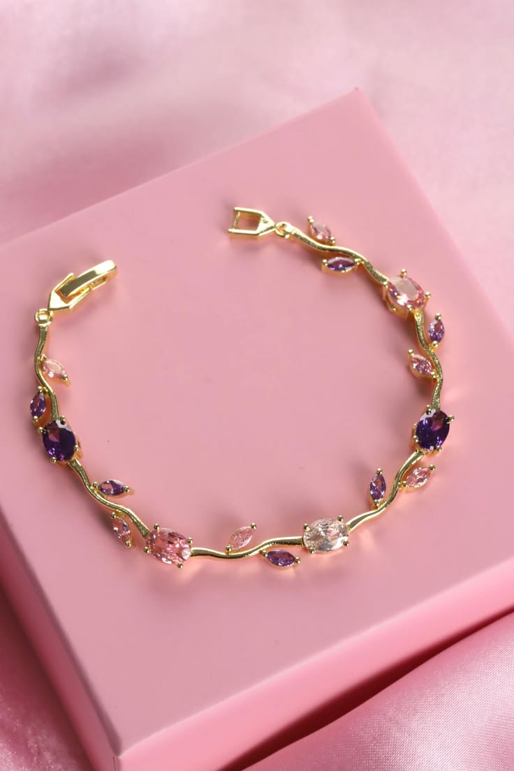 Bracelet joaillerie Émeraude & Zircon