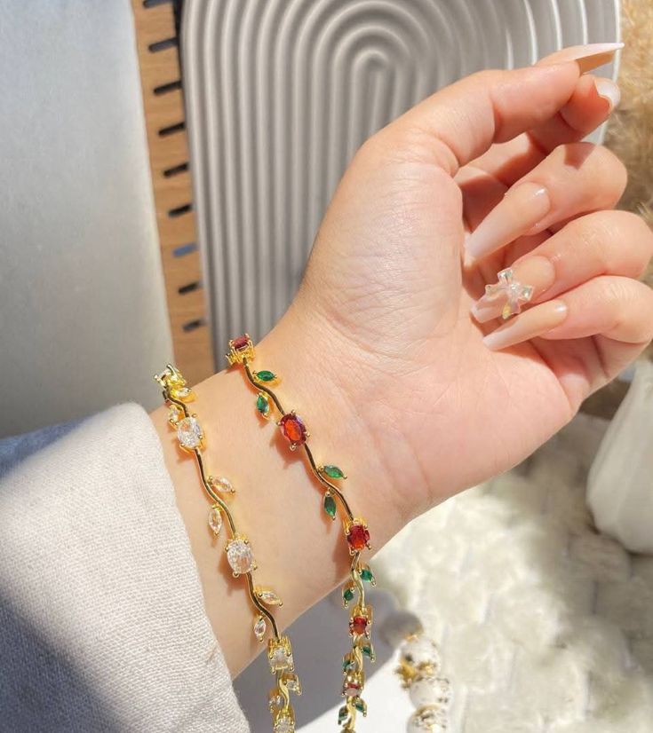 Bracelet joaillerie Émeraude & Zircon