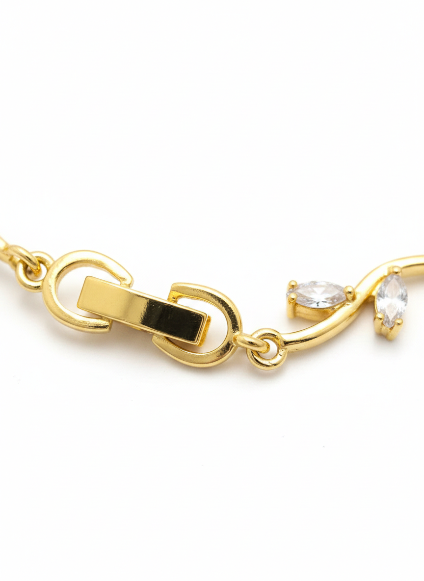 Bracelet joaillerie Émeraude & Zircon